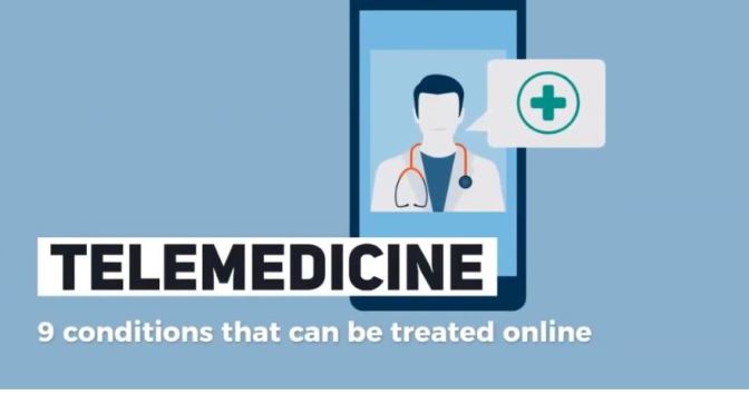 TELEMEDICINE: A REVIEW OF 9 CONDITIONS THAT CAN BE TREATED ONLINE (VIDEO)